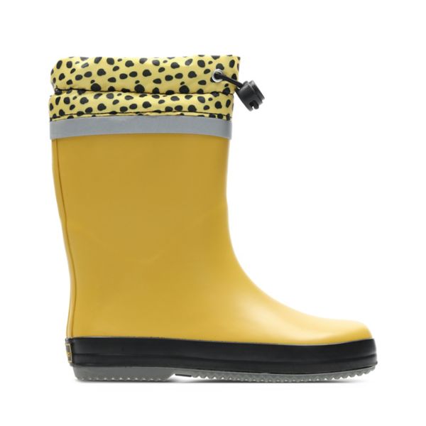 Clarks Girls Tarri Tie Kid Wellies Yellow | USA-3629815